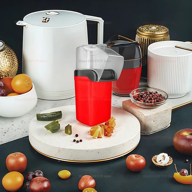 Automatic Electric Popcorn Maker with High Popping Rate Compact Air Popper for Home Kitchen Movie Night Party